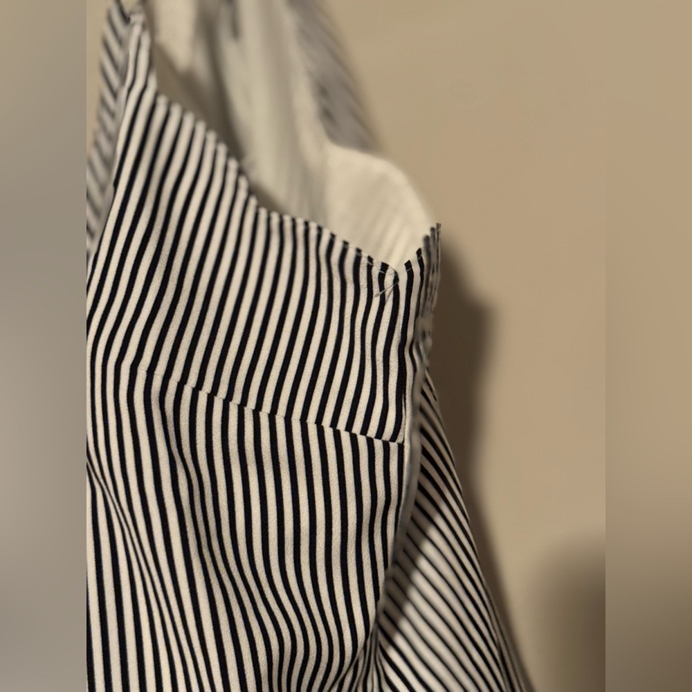 NWT J. Crew Navy & White Striped Scalloped Top Camisole - Picture 7 of 13